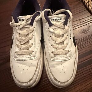 Reebok Kids White and Navy Sneakers